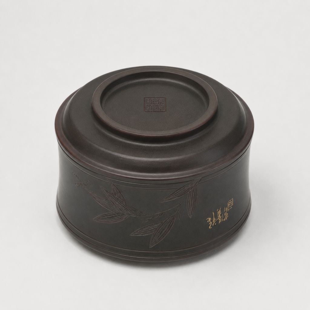 Bamboo Leaf Handcrafted Nixing Clay Tea Cup
