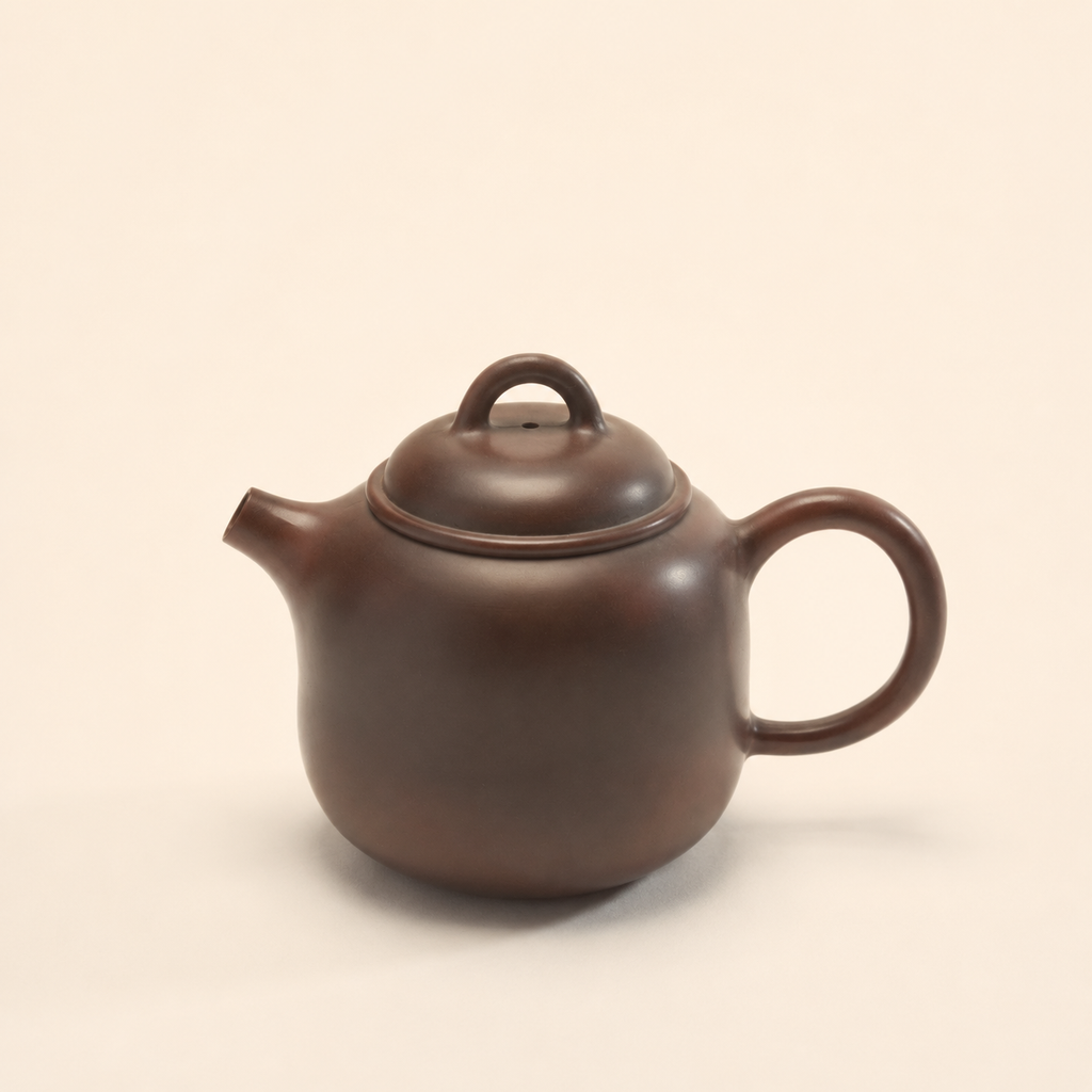 ARCH Handcrafted Minimalist Gongfu Teapot in Dark Clay