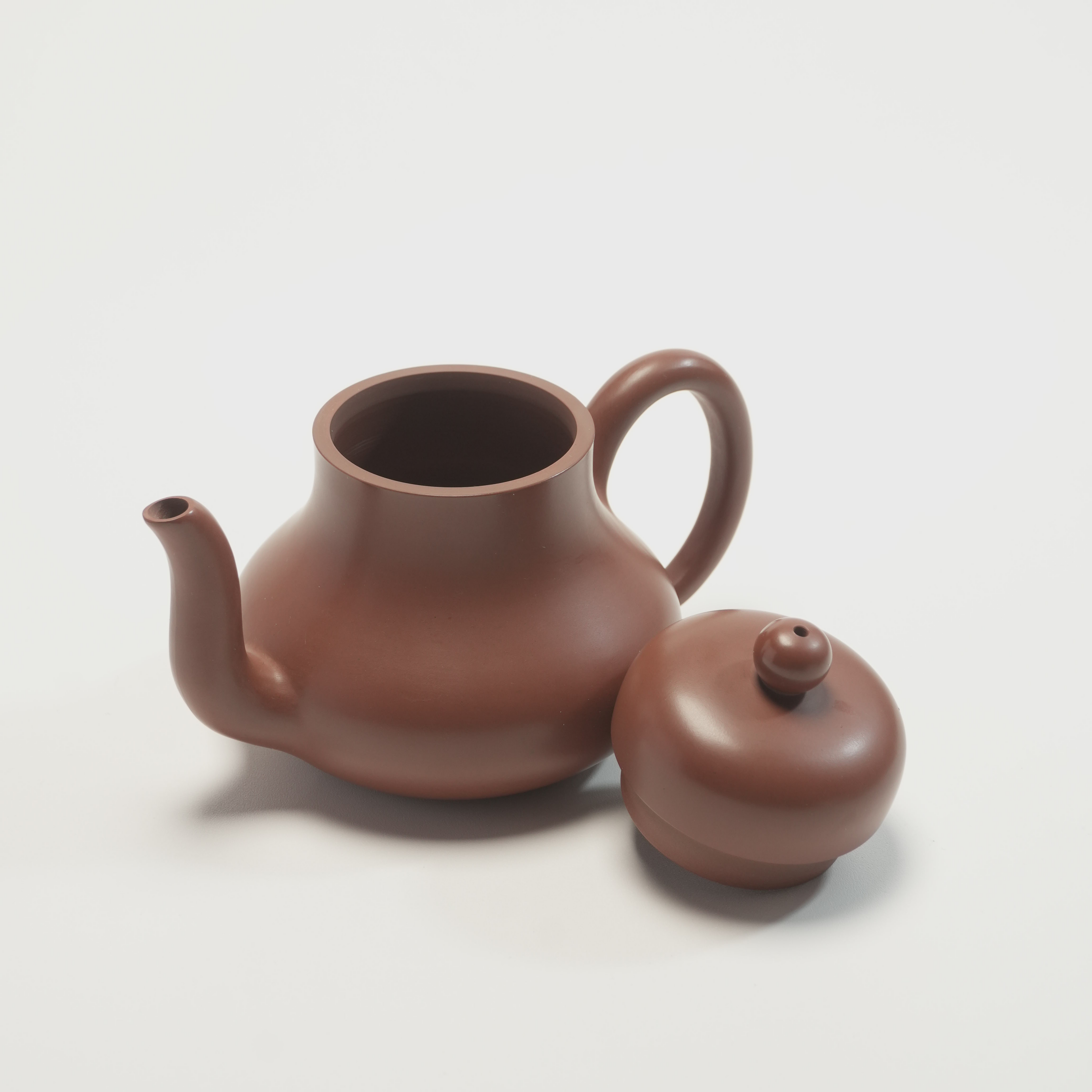 Nixing Clay Teapot Handcrafted Minimalist Gongfu Teapot in Natural Clay