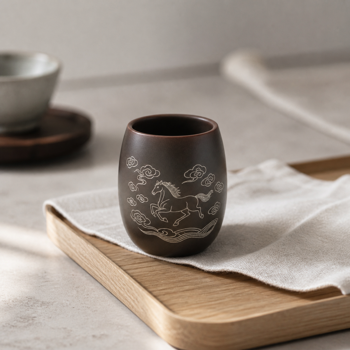 Cloud Horse Handcrafted Nixing Clay Tea Cup