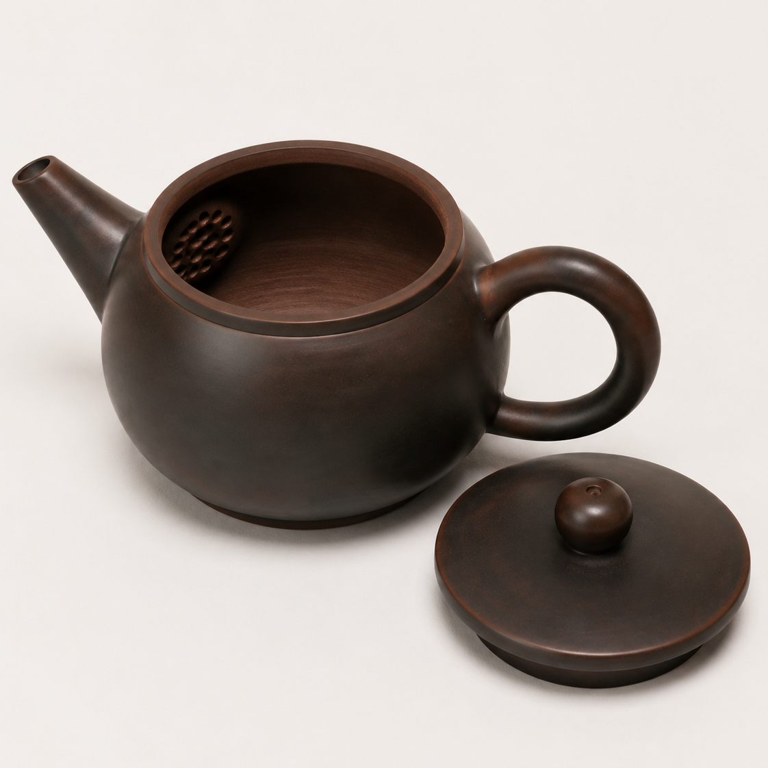 Minimalist Handcrafted Nixing Clay Teapot